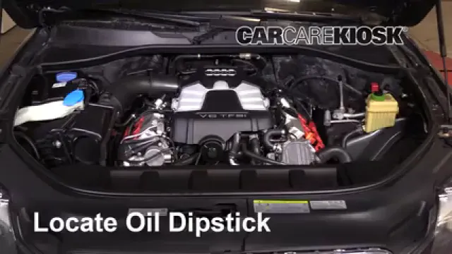 2013 Audi Q7 Premium 3.0L V6 Supercharged Aceite Controlar nivel de aceite